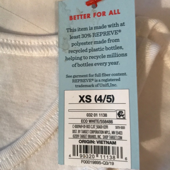 Add on Cat&Jack white undershirts NWT - Picture 3 of 5
